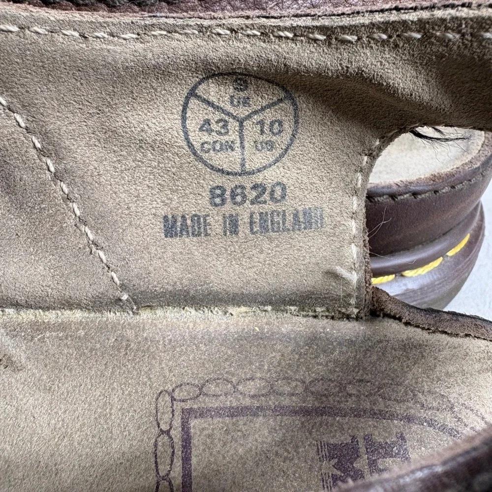 Dr Martens 8620 Vintage Made in England Brown Leather Fisherman Sandals Mens 10